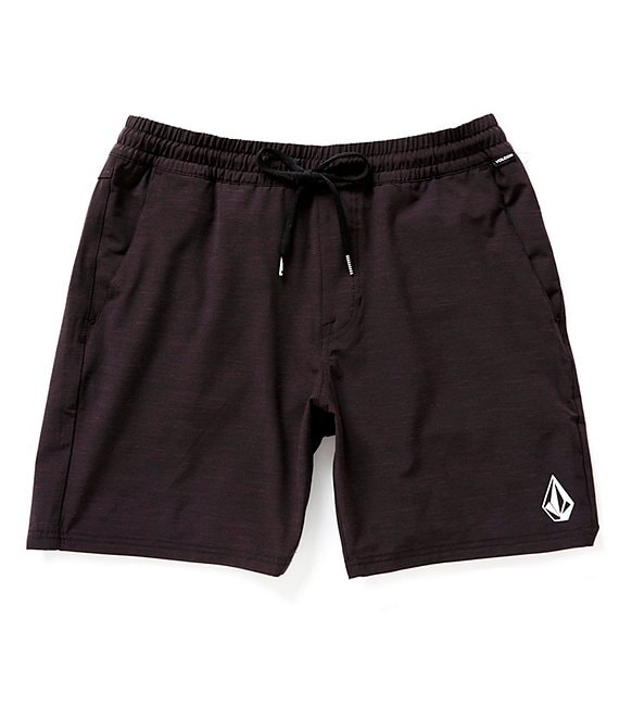 Color:Black - Image 1 - Understoned Hybrid 18#double; Outseam Shorts