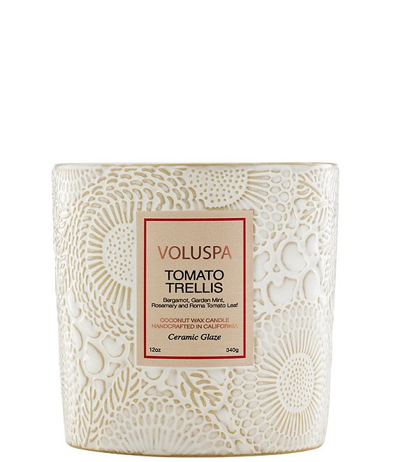 Voluspa Japonica Collection Tomato Trellis Ceramic Luxe Classic