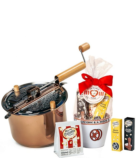 Wabash Valley Farms Copper-Plated Stainless Steel Whirley-Pop Popcorn Popper