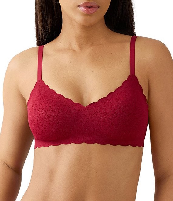 Wacoal Bra B. Wow'd Lace Wire Free Bra, Biking Red - Image 1