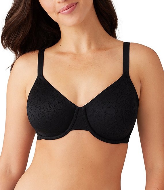 Womens Plus Size Bras Minimizer Underwire Full Coverage Unlined Seamless  Cup Black 34D