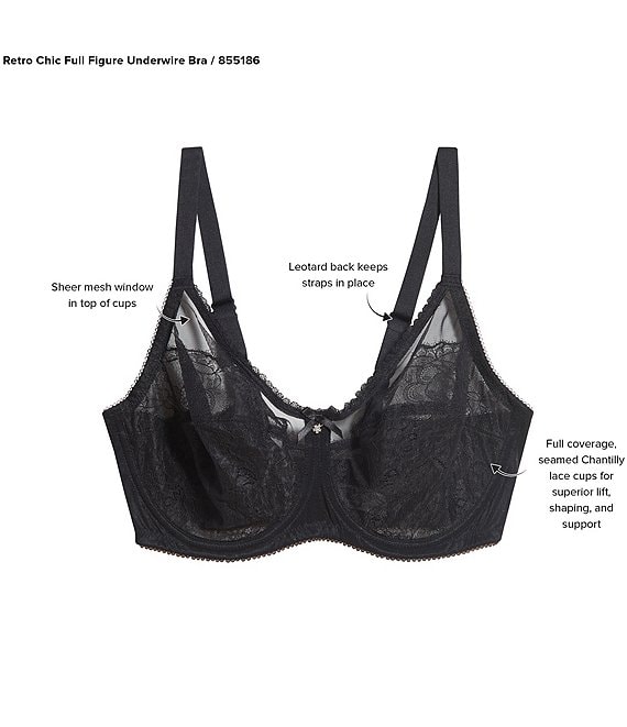 Wacoal - roco Wacoal Retro Chic Full Figure Underwire Lace Bra | Dillard's