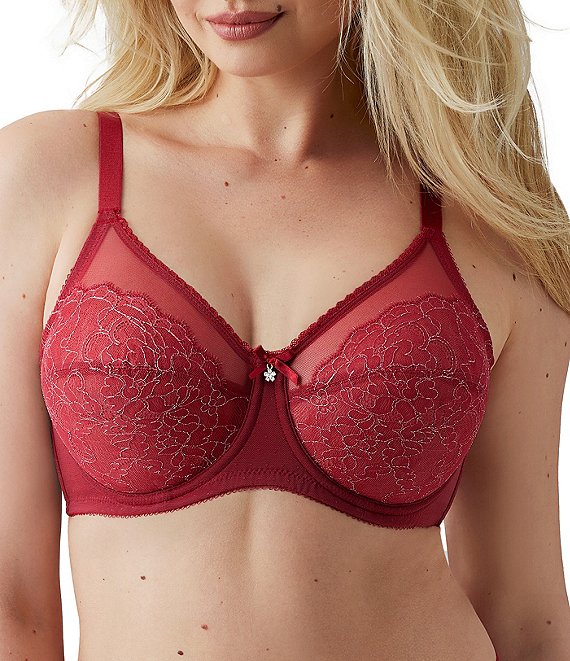 Wacoal Retro Chic Full Figure Underwire Lace Bra | Dillard's