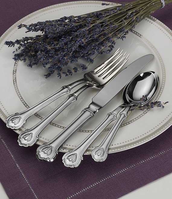 Wallace Silversmiths Napoleon 45-Piece Stainless Steel Flatware