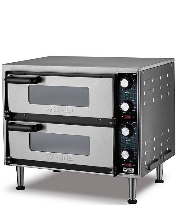 Waring Commercial Medium Duty Double, Countertop Pizza Oven Commercial
