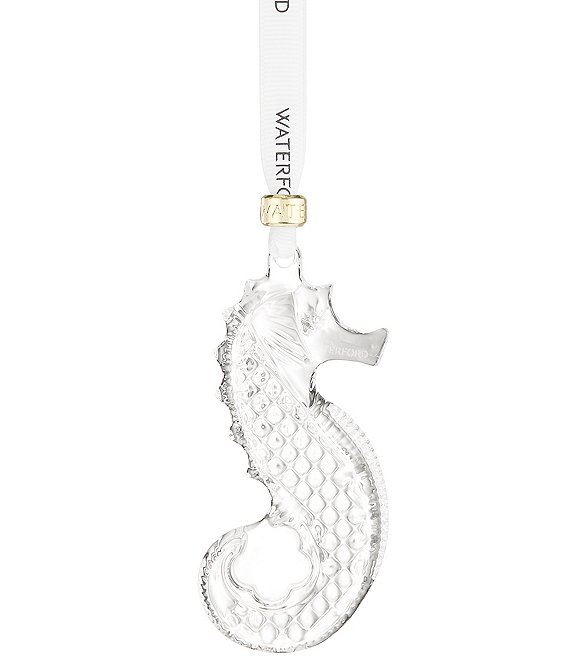 Waterford Christmas Crystal Seahorse Crystal Ornament