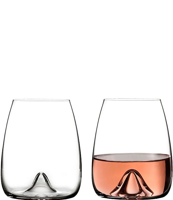 Waterford Elegance Series Crystal Stemless Wine Glass Pair