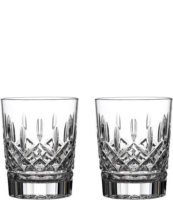 Color:Clear - Image 1 - Lismore Crystal Double Old Fashioned Glass Pair