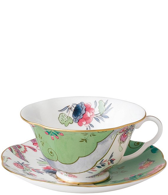 Wedgwood Butterfly Bloom Floral Bouquet Teacup & Saucer