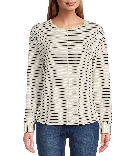 Round Neck Long Sleeve Stitching T-Shirt Round Neck Long Sleeve Stitching T-Shirt