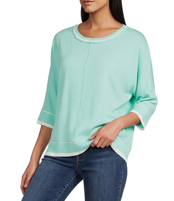 Westbound Heather Long Sleeve Crew Neck Sweater