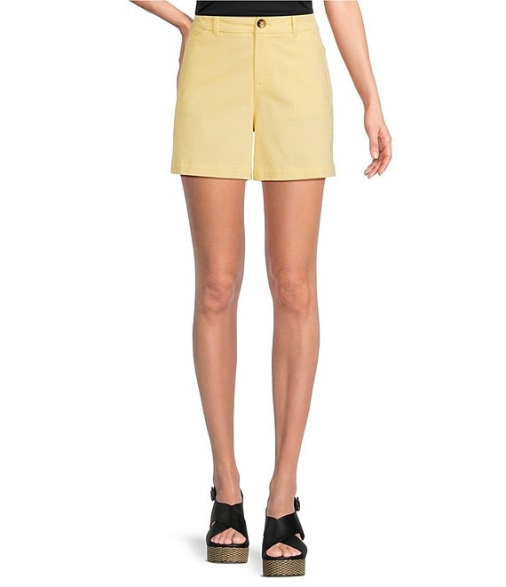 Westbound Perfect Outfit Picks High Rise Flat Front Shorts