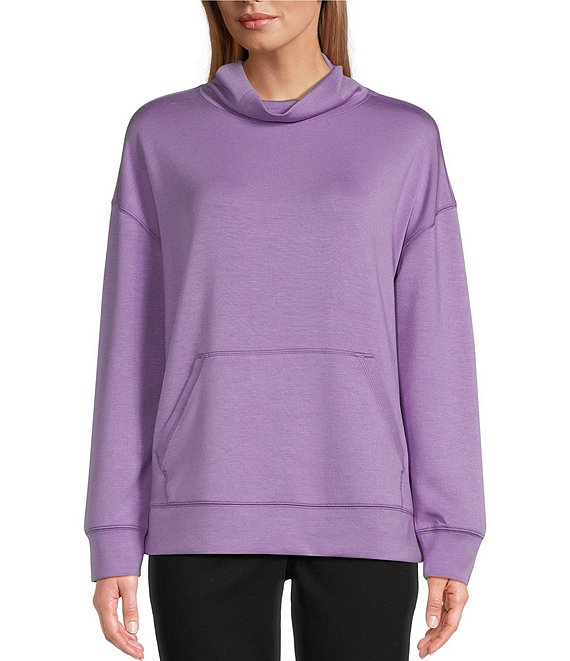 Westbound Knit Mock Neck Soft Jersey Touch Pullover