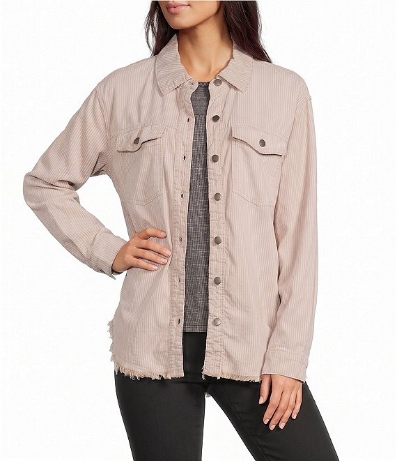 Westbound Long Sleeve Button Front Shacket