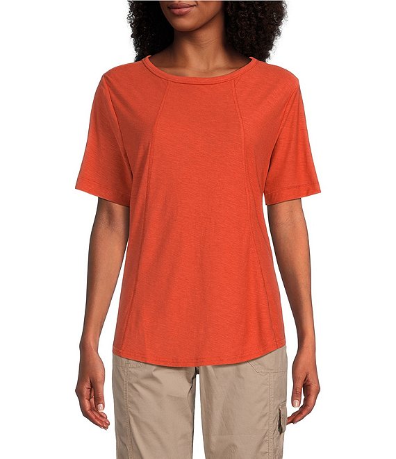 Westbound Petite Size Short Sleeve Solid Knit Tee | Dillard's