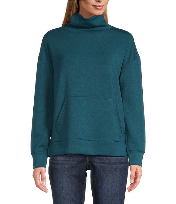 Westbound Petite Size Knit Mock Neck Soft Touch Pullover | Dillard's