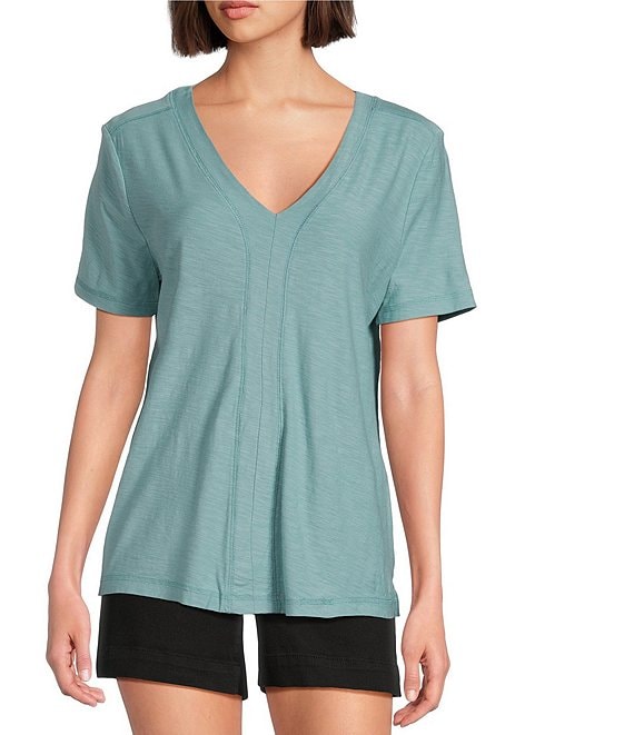 【MALBON】V-neck Short Sleeve Lightweight Piste ■WOMAN Genuine Malbon Golf V-neck short sleeve lightweight piste