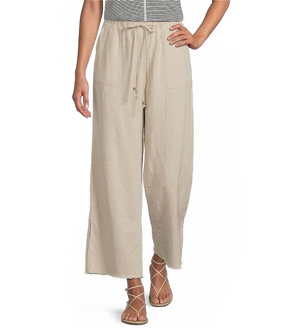 Westbound Pull On Linen-Blend Pants