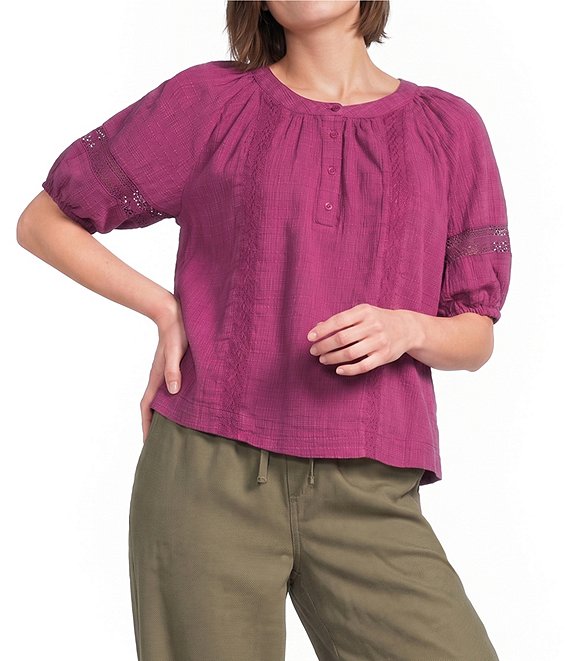 Westbound Short Sleeve Boat Neck Top