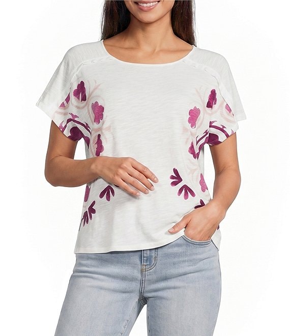 Westbound Short Sleeve Crew Neck Top