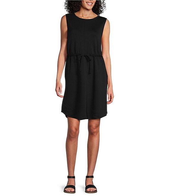 Westbound Sleeveless Crew Neck Tie Front Drop Waist Dress | Dillard's