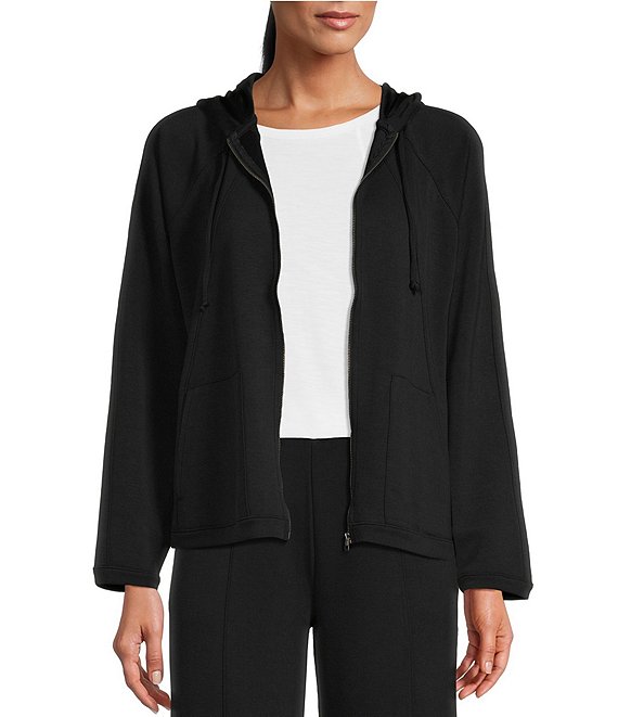 Black Zip Front Blazer