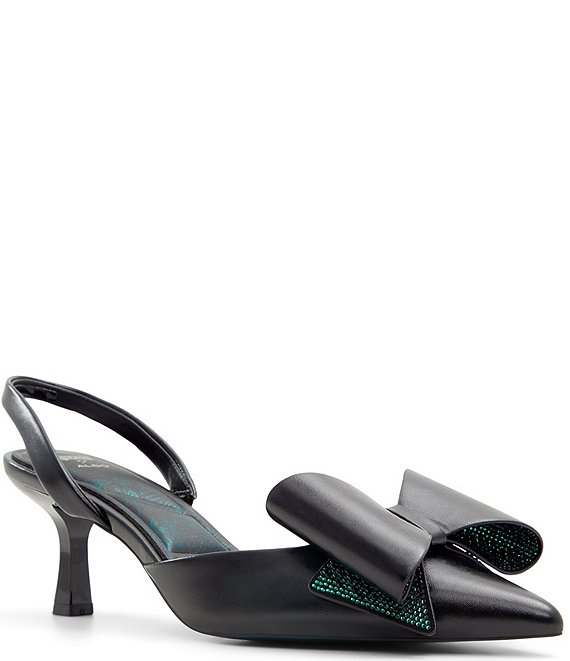 Wicked x ALDO Defy Rhinestone Oversized Bow Slingback Dress Pumps ...