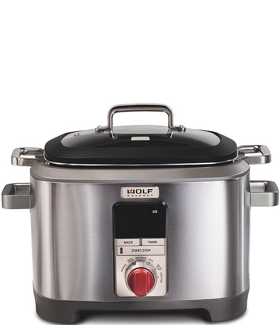 Color:Stainless Steel - Image 1 - 7 QT. Multi-Function Cooker with Red Knob