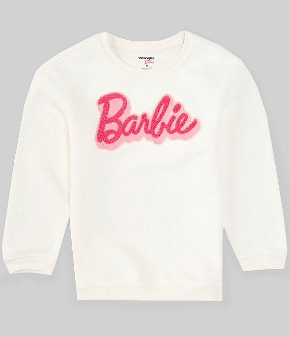 Wrangler® X Barbie™ Big Girls 7-16 Long Sleeve Sweatshirt