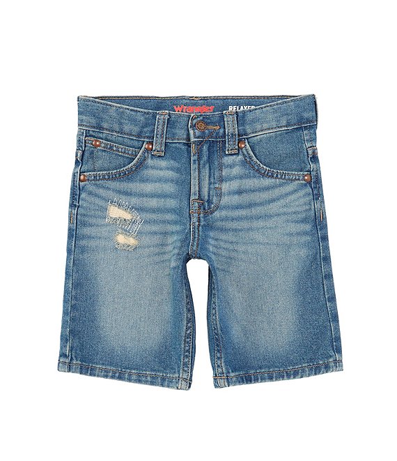 Wrangler® Little Boys 4T-7 Kabel Five-Pocket Relaxed-Fit Denim Shorts ...