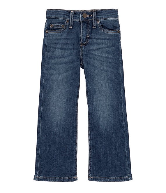 Color:Medium Blue - Image 1 - Wrangler® Little Girls 2T-4T Western Skinny Jeans