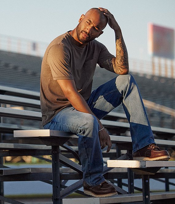 Wrangler® Relaxed Fit Stretch Bootcut Denim Jeans | Dillard's