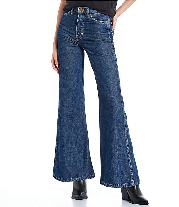 Wrangler Wanderer High Rise Wide Leg Denim Jeans | Dillard's