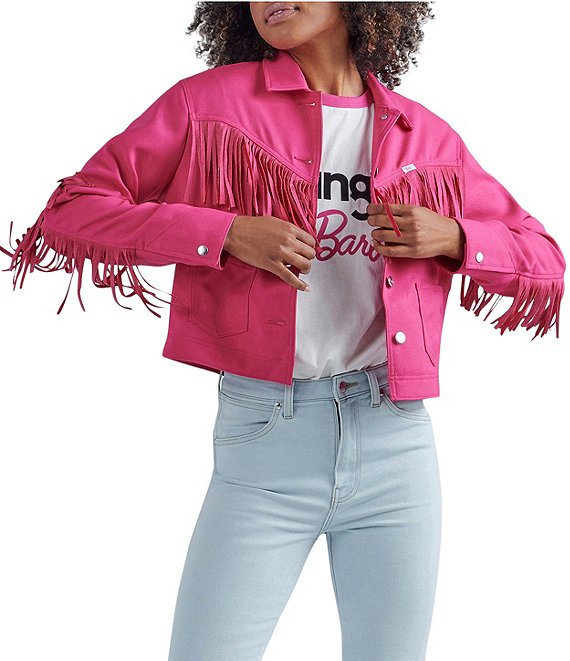 Wrangler® X Barbie™ Fringe Wrancher Jacket