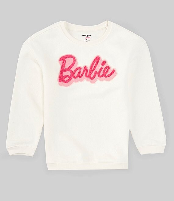 Wrangler® X Barbie™ Little Girls 4-7 Long Sleeve Barbie Sweatshirt
