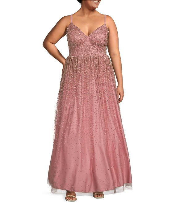 Plus size evening gowns hot sale dillards