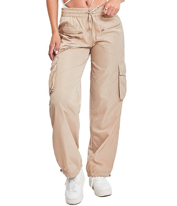 YMI Jeanswear High Rise Bungee Cord Hem Cargo Pants | Dillard's