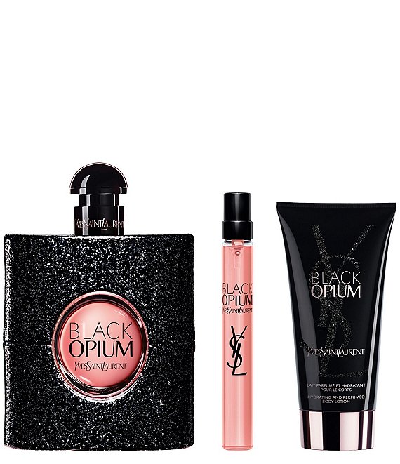 (M06)Yves Saint Laurent BLACK OPIUM セット Yves Saint Laurent Black Opium Eau de Parfum 3-Piece Gift Set