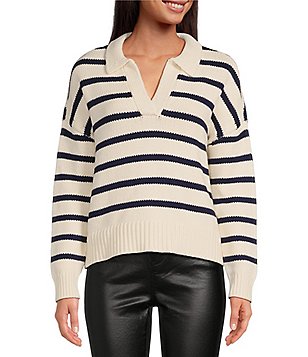 A Loves A Long Sleeve Lace Trim Cable Knit Sweater | Dillard's