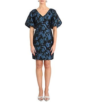 Adelyn Rae Embroidered Square Neck Sleeveless Midi Dress | Dillard's