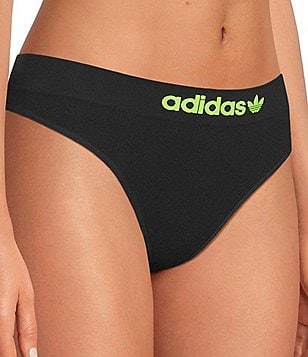 Adidas Smart Cotton Wide Side Thong Panty | Dillard's
