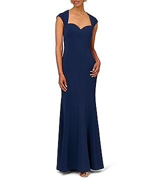 Aidan mattox embellished boatneck gown best sale