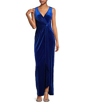 Aidan Mattox Beaded Halter Neck Mermaid Gown Dillard s