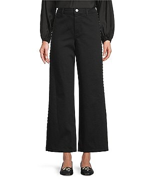 Antonio Melani Bojang Denim Straight Leg Studded Pants | Dillard's