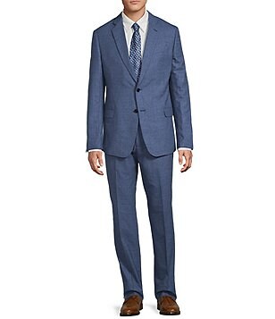army dress blue bow tie Armani Exchange Blue Linen Dress Shirt - IT46 main image 1