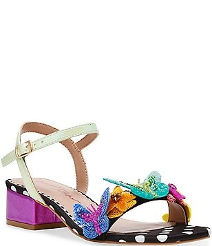 Betsey Johnson Halie Butterfly Polka Dot Print T-Strap