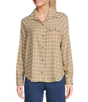 【2plan】Time balloon over check shirt Oversized Flannel Spliced Shirt | boohooMAN USA