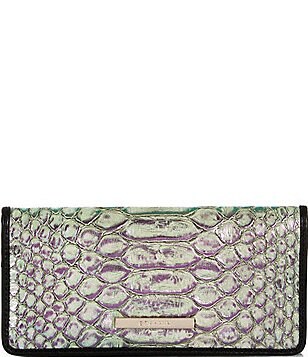 BRAHMIN Cimorene Collection Mulberry Potion Croco Polina Crossbody