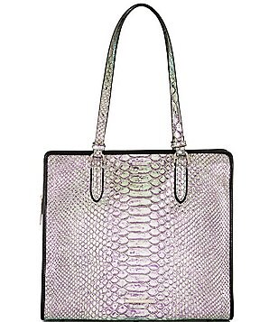 Brahmin esme Komodo ombré croc-embossed leather bag New