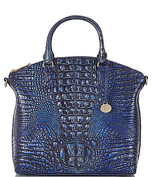 BRAHMIN Melbourne Collection Large Duxbury Crocodile-Embossed Dome